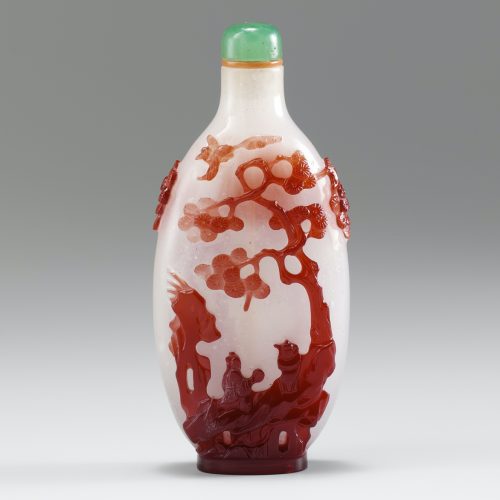 Translucent glass with red overlay - Image 3