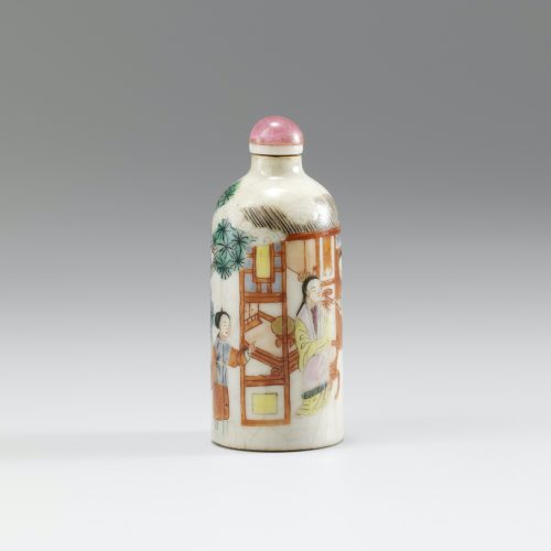 Porcelain enemlled with a scene from the dream of the red chamber - Image 2