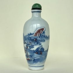 Scholars beside a lake - vase form